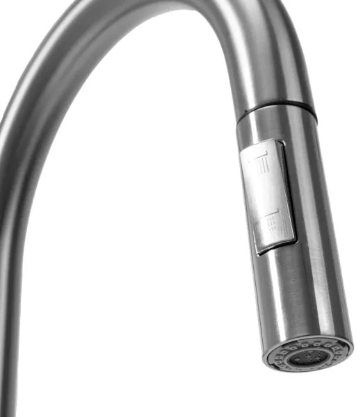 REA-B9146 - FRESH kihúzható zuhanyfejes mosogató csaptelep, 39,5 cm, nikkelezett