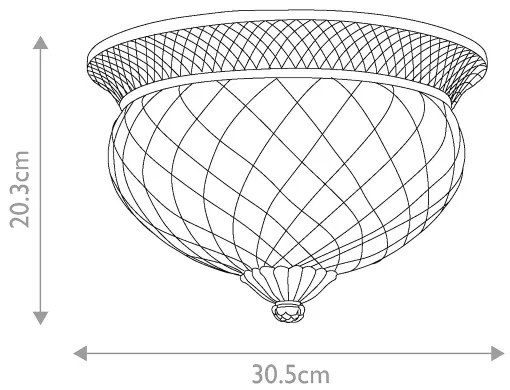 Hinkley - Mennyezeti lámpa PLANTATION 2xE27/60W/230V