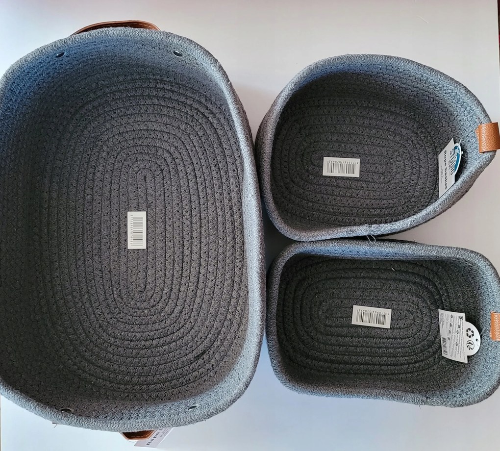 Zseb Kosár Tároló Doboz Szett 3 Darabos