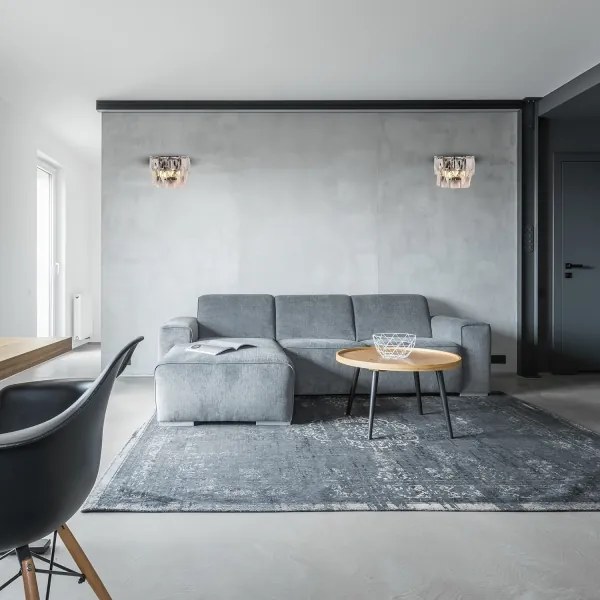 Fali kristály lámpa CHELSEA 2xE14/40W/230V króm