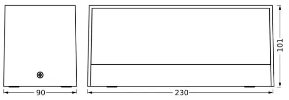Ledvance -LED Kültéri fali lámpa ENDURA STYLE IDRI 2xLED/6,25W/230V IP65