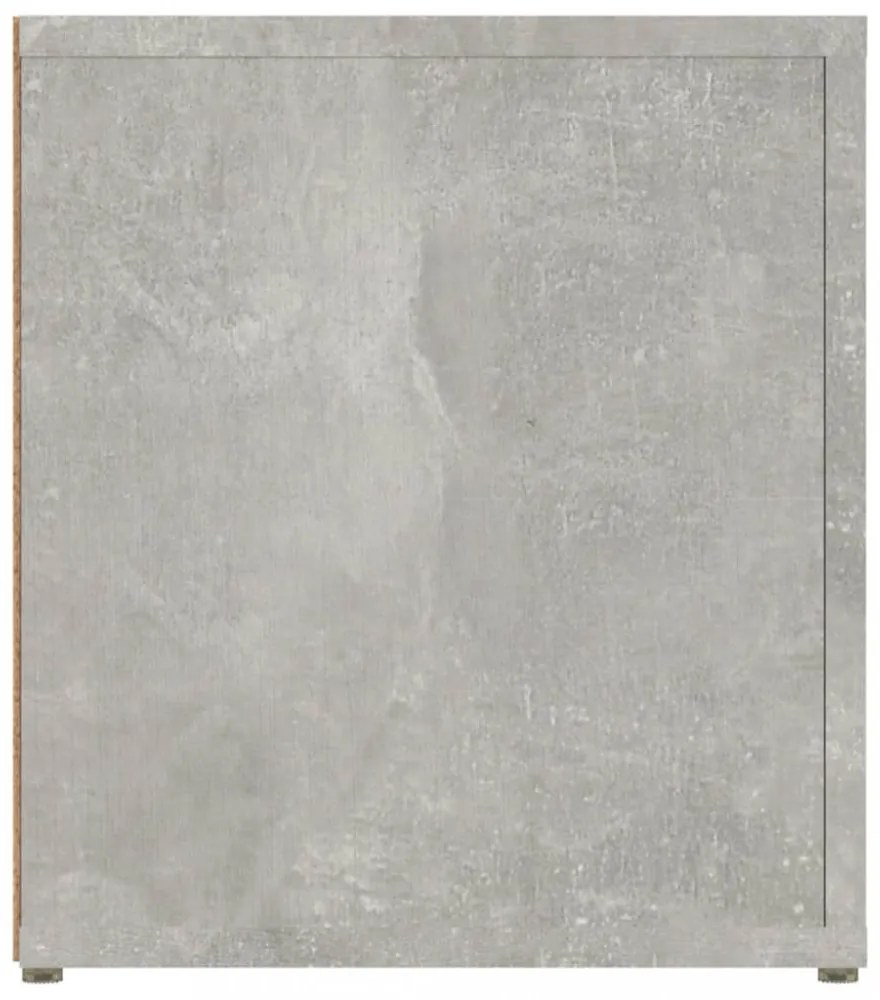2 db betonszürke szerelt fa TV-szekrény 80x31,5x36 cm