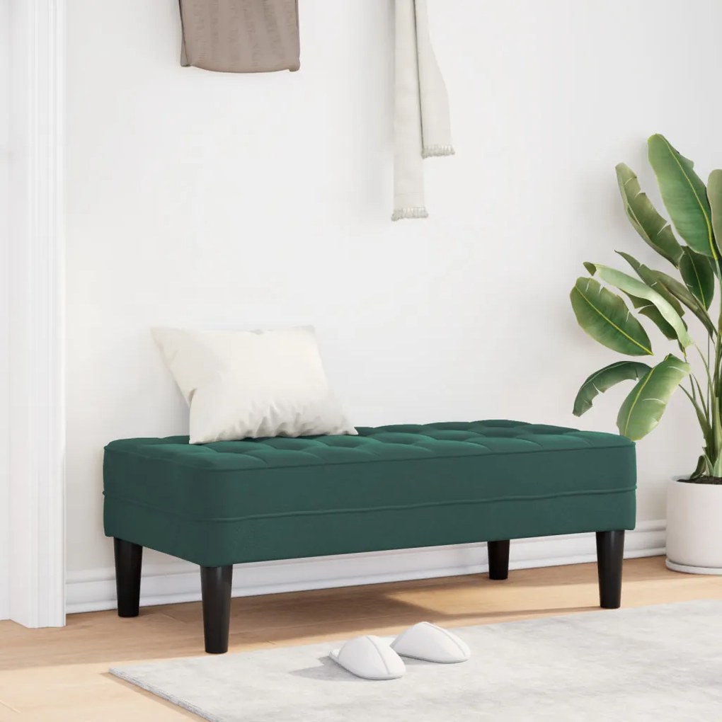 Pad zöld 113x57x39 cm bársonyból