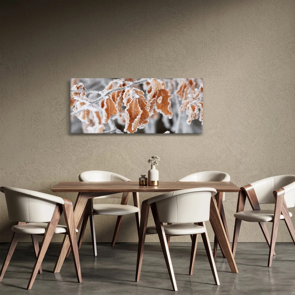 Kép - Fagyott levelek (120x50 cm)
