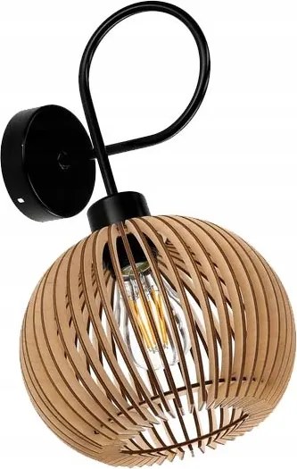 Fali Lámpa E27 fali fix loft Gömb fa