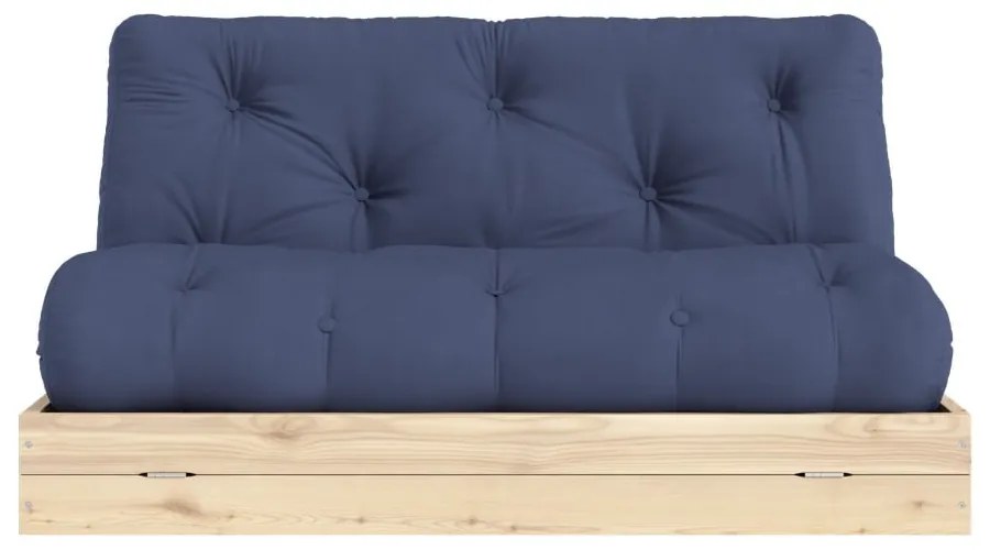 Sötétkék kinyitható kanapé 145 cm Flip – Karup Design