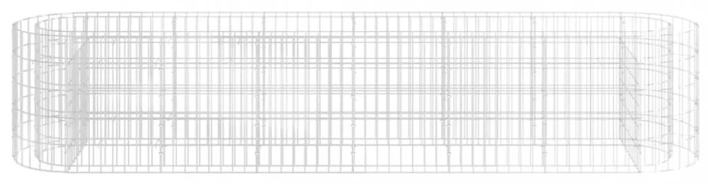 horganyzott vas gabion magaságyás 260 x 50 x 50 cm