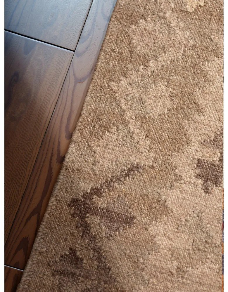 Világoskék-bézs kétoldalas kézi szövésű gyapjú szőnyeg 200x290 cm Kamal Dune – Nouristan