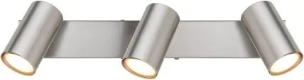 Globo 57911-3 Mennyezeti lámpa, fém matt nikkel, króm, HxSzxM: 410x60x120mm, 3x GU10 35W 230V izzók nélkül