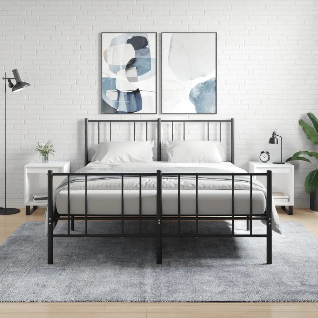 2 db magasfényű fehér szerelt fa éjjeliszekrény 40x35x50 cm