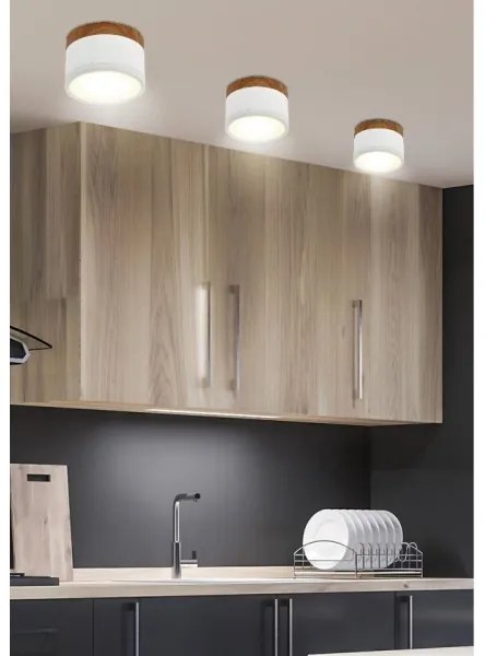 LED Mennyezeti lámpa TUBA LED/9W/230V fehér/bézs