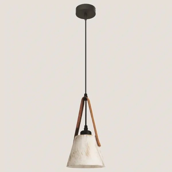 Csillár zsinóron 1xE27/40W/230V fehér