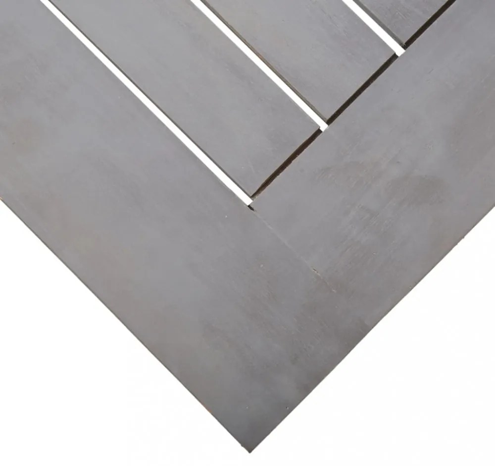 szürke tömör akácfa kerti asztal 200 x 100 x 75 cm