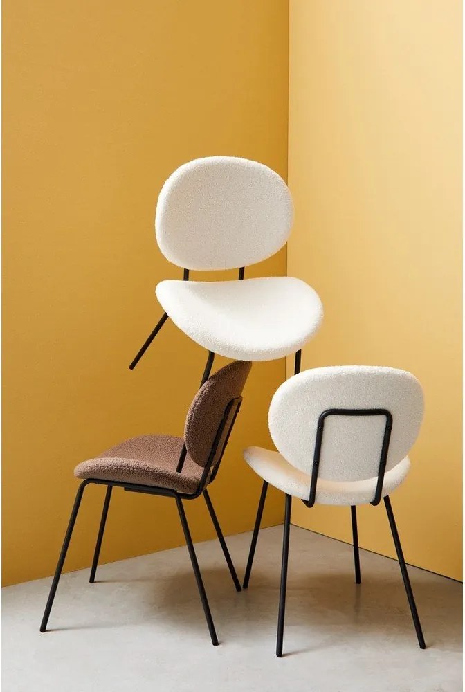 Fehér kárpitozott étkezőszék Maddie – Yes Everyday