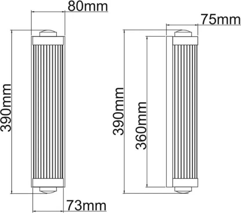 Orlicki Design FUMI OR84474 Fali lámpa 2x8W/G9 IP44