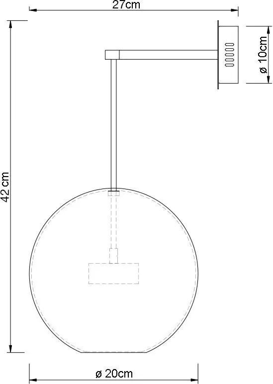 King Home CAPRI WALL XCW9148-1 Fali lámpa 2x7W/LED 3000K IP20