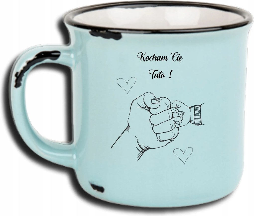 Bögre Kék Retro Vicces Ajándék Apák Napja Szeretlek Apa