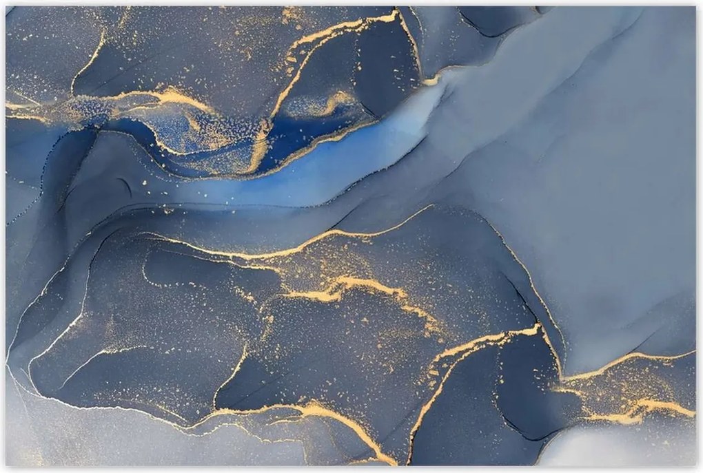 Poszterek 120x80 Kék márvány