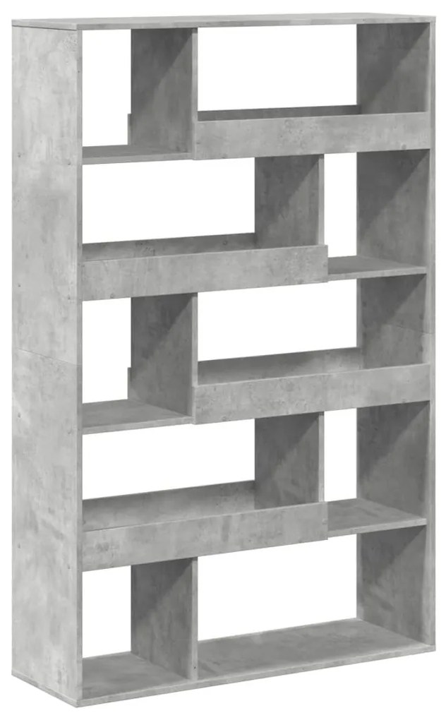 betonszürke szerelt fa térelválasztó 100 x 33 x 156,5 cm