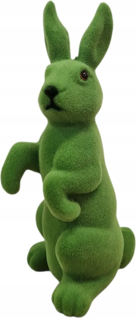 Húsvéti figura Dekoráció Nyuszi Dekoráció Flokkolt Zöld