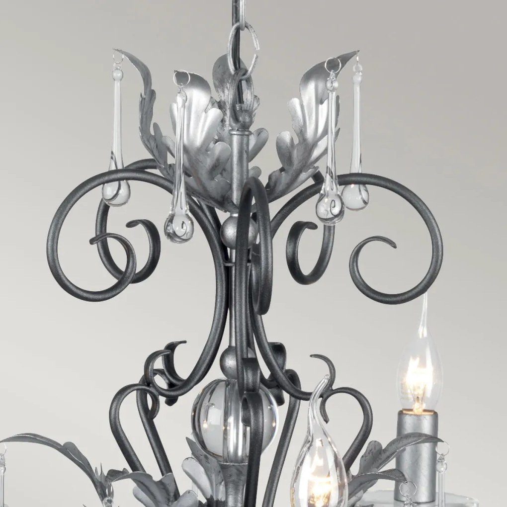 Elstead Lighting AMARILLI AML5-BLK-SILVER Csillár 5x60W/E14
