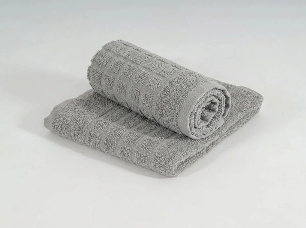 SOFT törölköző 50 x 100 cm világosszürke, 100% pamut