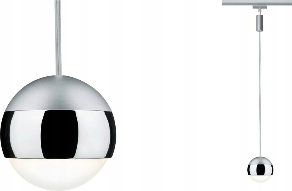 Paulmann URail Led függeszték Capsule II 6W króm matt fényerőszabályozható