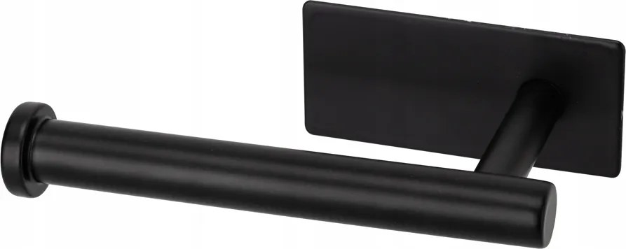 Modern Wc-papír Tartó Akasztó Fekete Fúrás Nélküli Szalag 3M