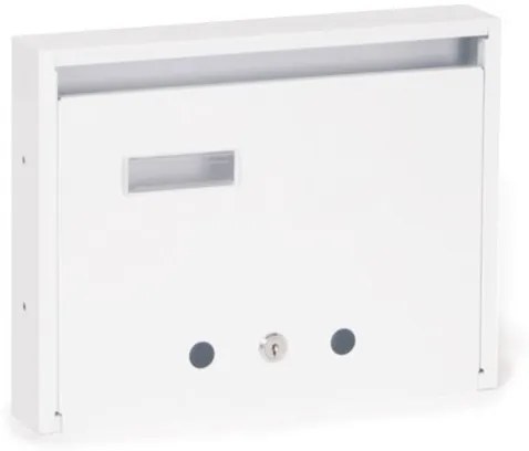 Lépcsőházi Postaláda (Ibiza) 310Mm X 230Mm X 60Mm Felfele Nyíló Névjegy Fehér
