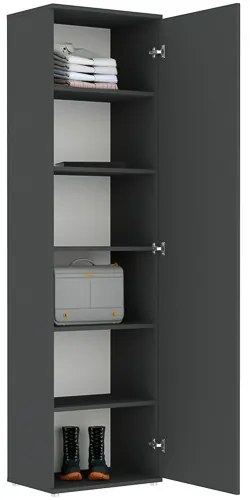 KLARA Polcos Szekrény Antracit Színben.