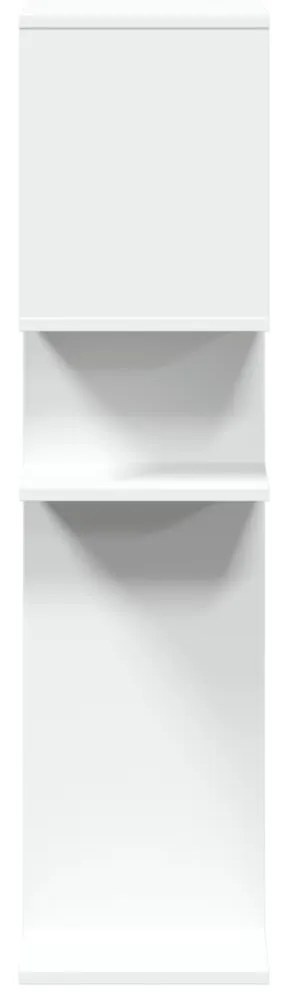 fehér szerelt fa térelválasztó könyvespolc 92x29x112 cm