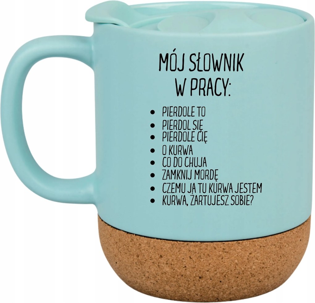 Kék Bögre Parafa Vicces Ajándék A Szótáram A Munkahelyen