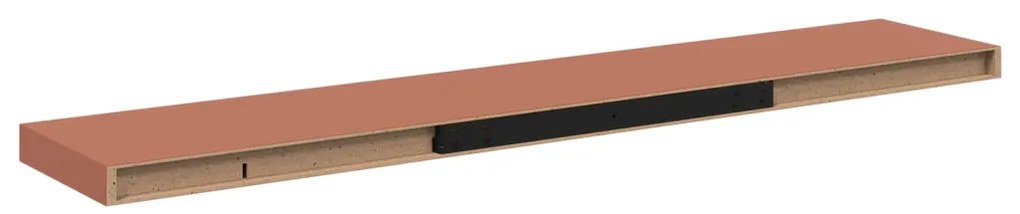 Falpolc Falra szerelhető 4 pcs Piros 120 x 23,5 x 4 cm Faanyag