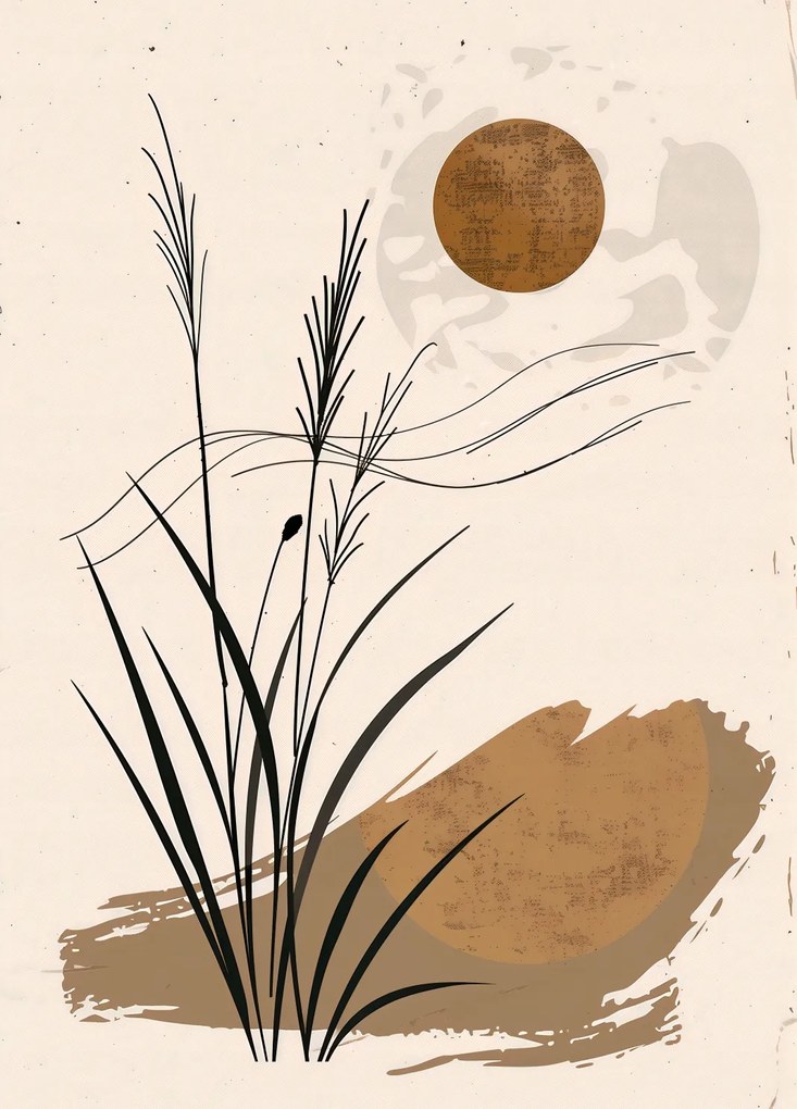 Poszter 39,5x55cm Sivatagi naplemente