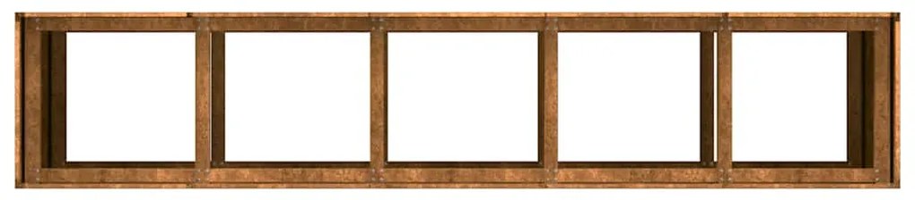 ültető rozsdás 200x40x80 cm időjárásálló acélból
