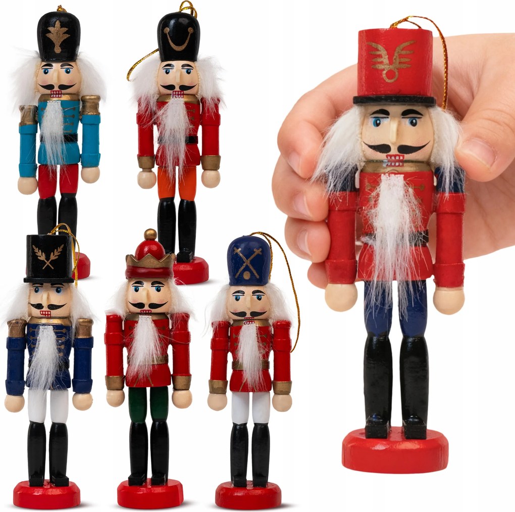 Diótörő Készlet 6 db-os. Karácsonyi Figura Karácsonyfadíszek