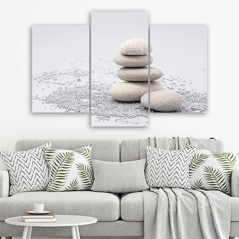Gario Vászonkép Zen kövek - 3 részes Méret: 90 x 60 cm