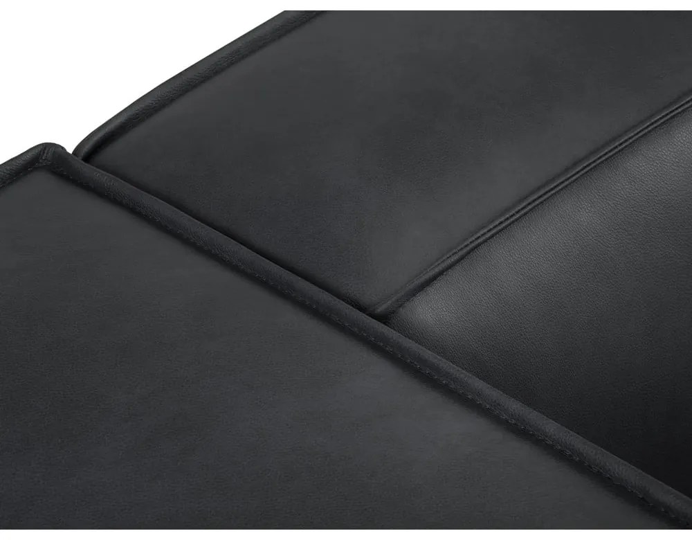 Sötétkék bőr sarokkanapé (bal oldali) Madame – Windsor & Co Sofas