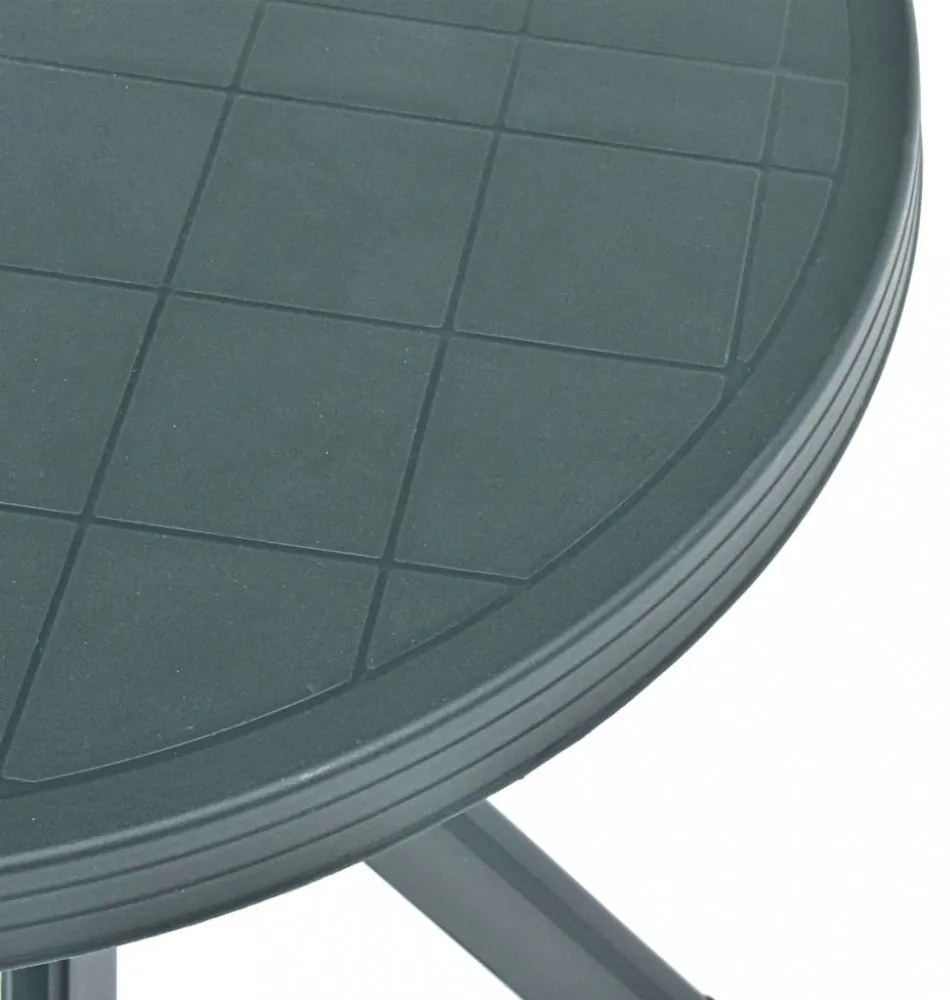 zöld műanyag bisztróasztal Ø70 cm
