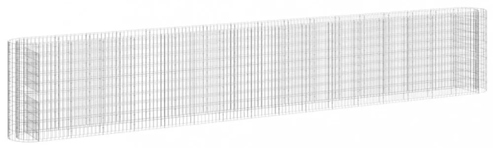 horganyzott vas gabion magaságyás 610x50x100 cm