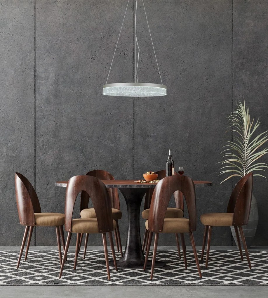 Italux glamour modern függeszték pantal ezüst itxpnd-34533-m-silv