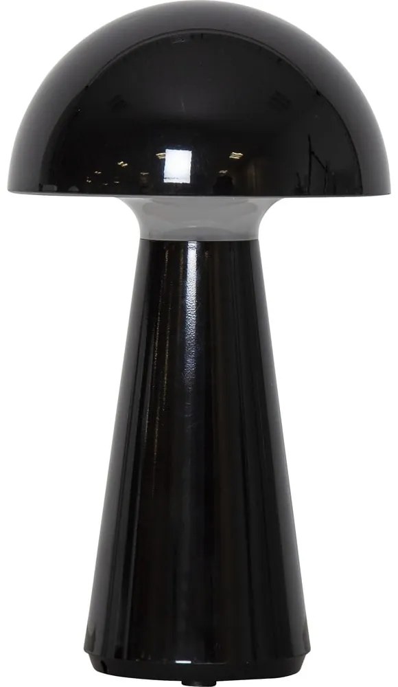Fekete LED szabályozható asztali lámpa (magasság 28 cm) Mushroom – Star Trading