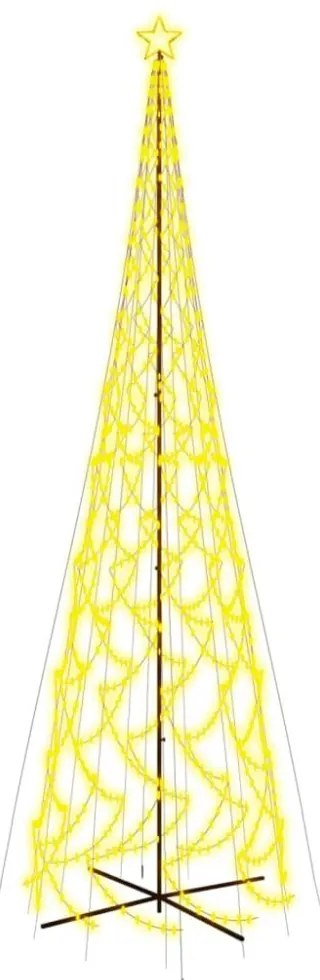 kúp alakú karácsonyfa 3000 meleg fehér LED-del 230 x 800 cm