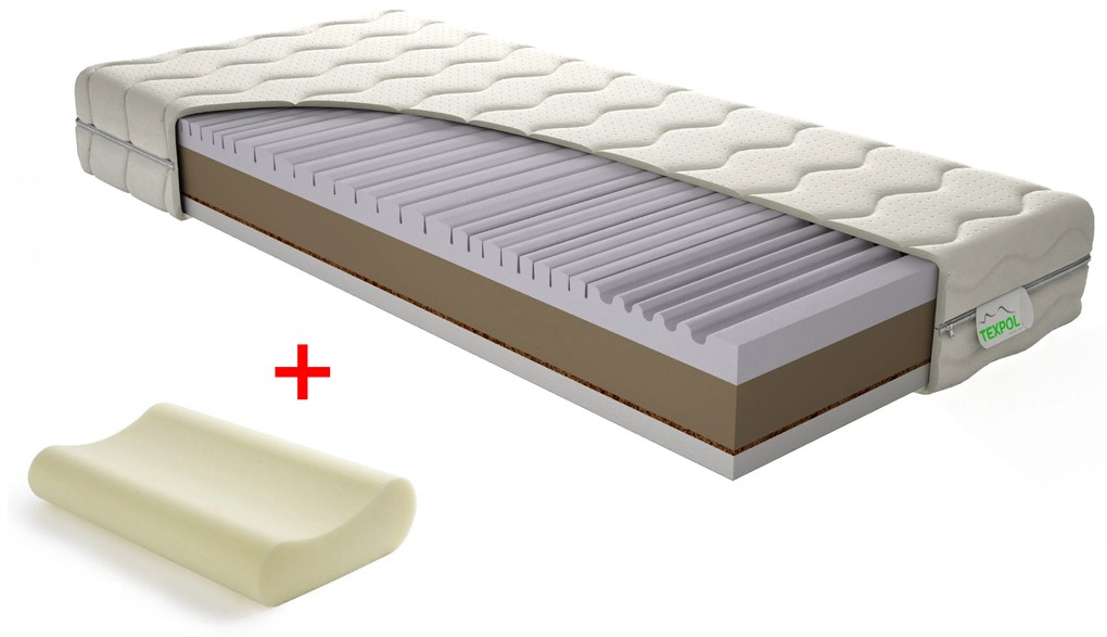 Habszivacs matrac Pauletta Comfort 200x90 cm (T4/T5). 1020053