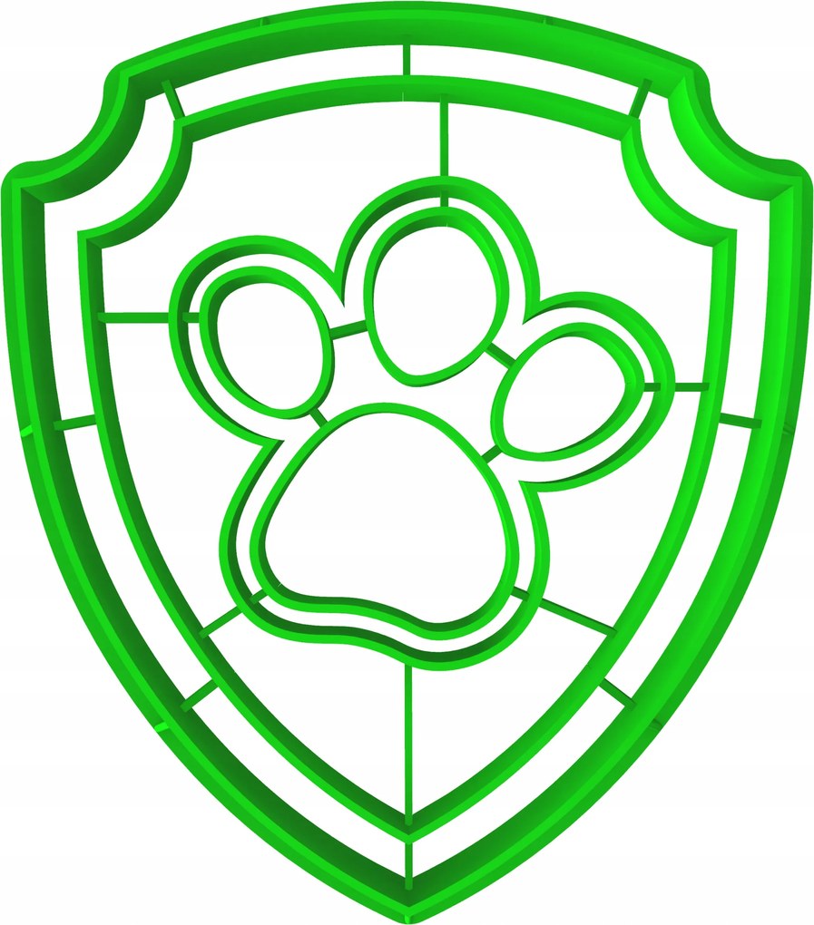 Sütemény lyukasztó bélyegzővel Mese Mancs Őrjárat Kutya mancs jelvény 8cm