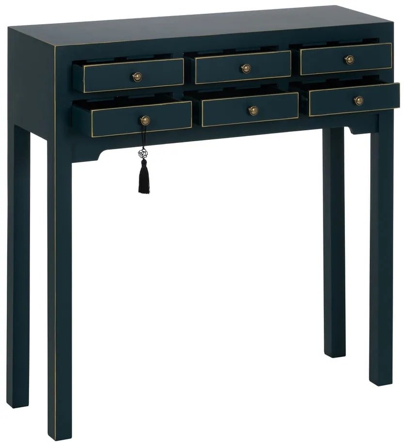 Kék konzolasztal 26x85 cm Diana – Ixia