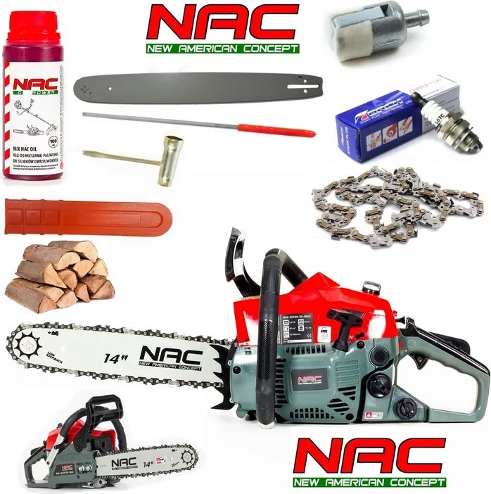 Égéstermék-elvezető fűrész Nac 1,77 Le XXL Készlet