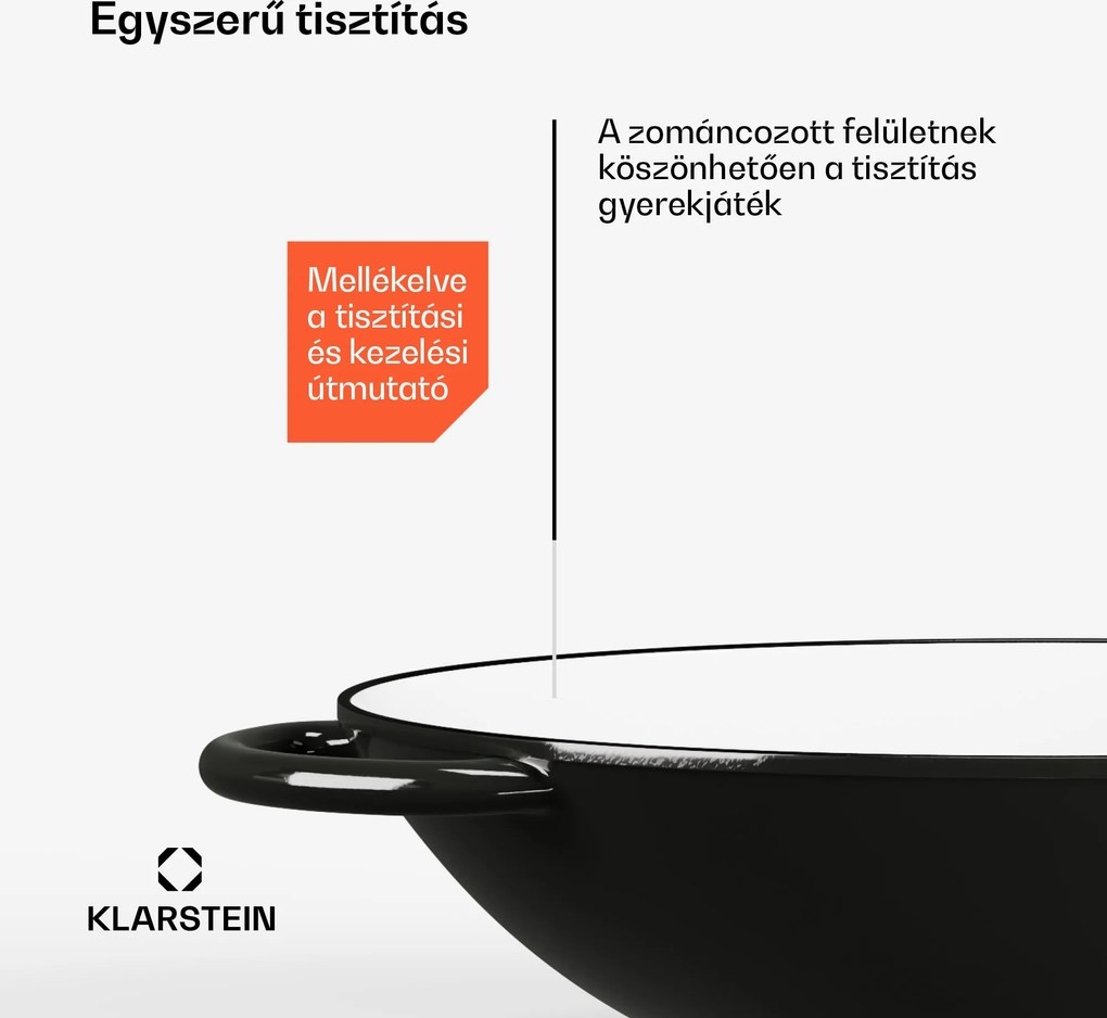 Klarstein Jersey Wok - fekete