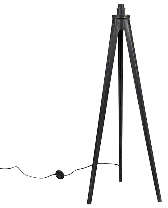Rusztikus állólámpa állvány fekete - Tripod Classic