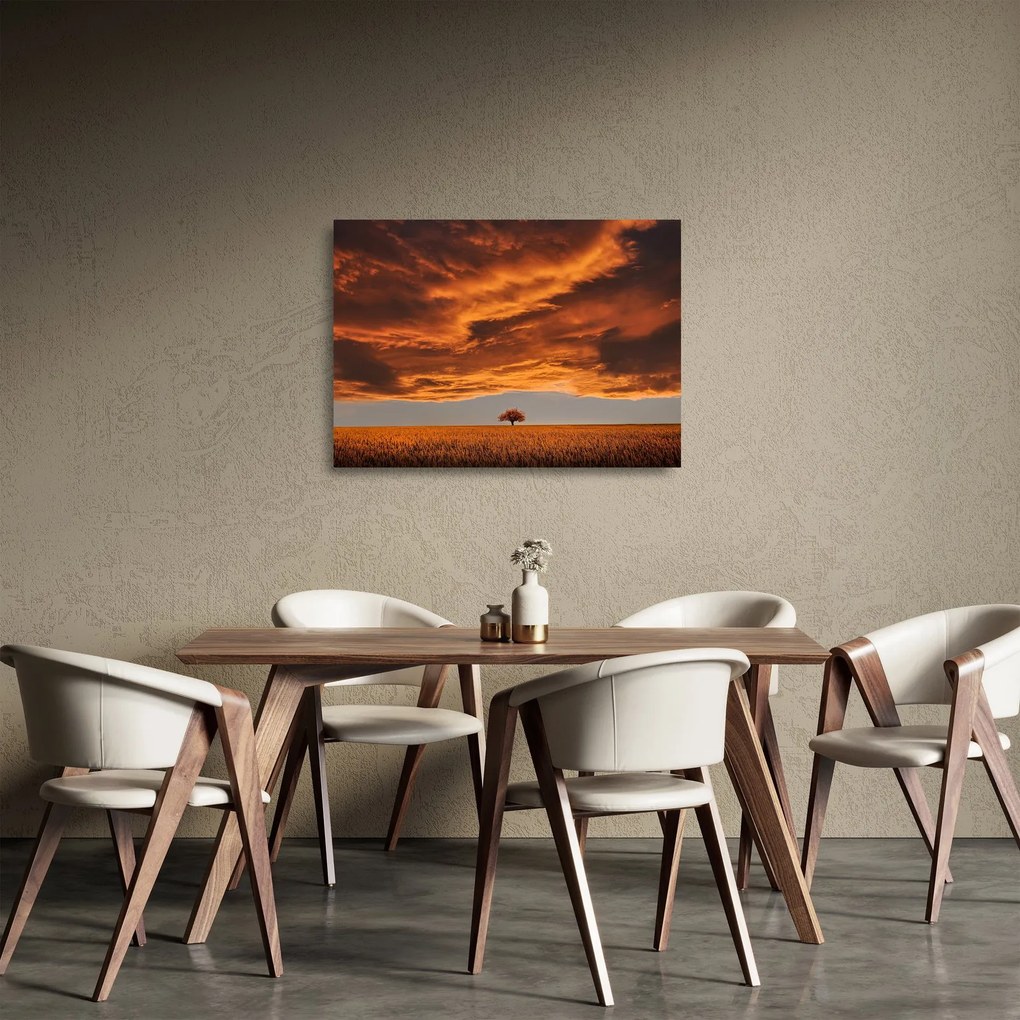 Felhők képe (üvegen) (70x50 cm)